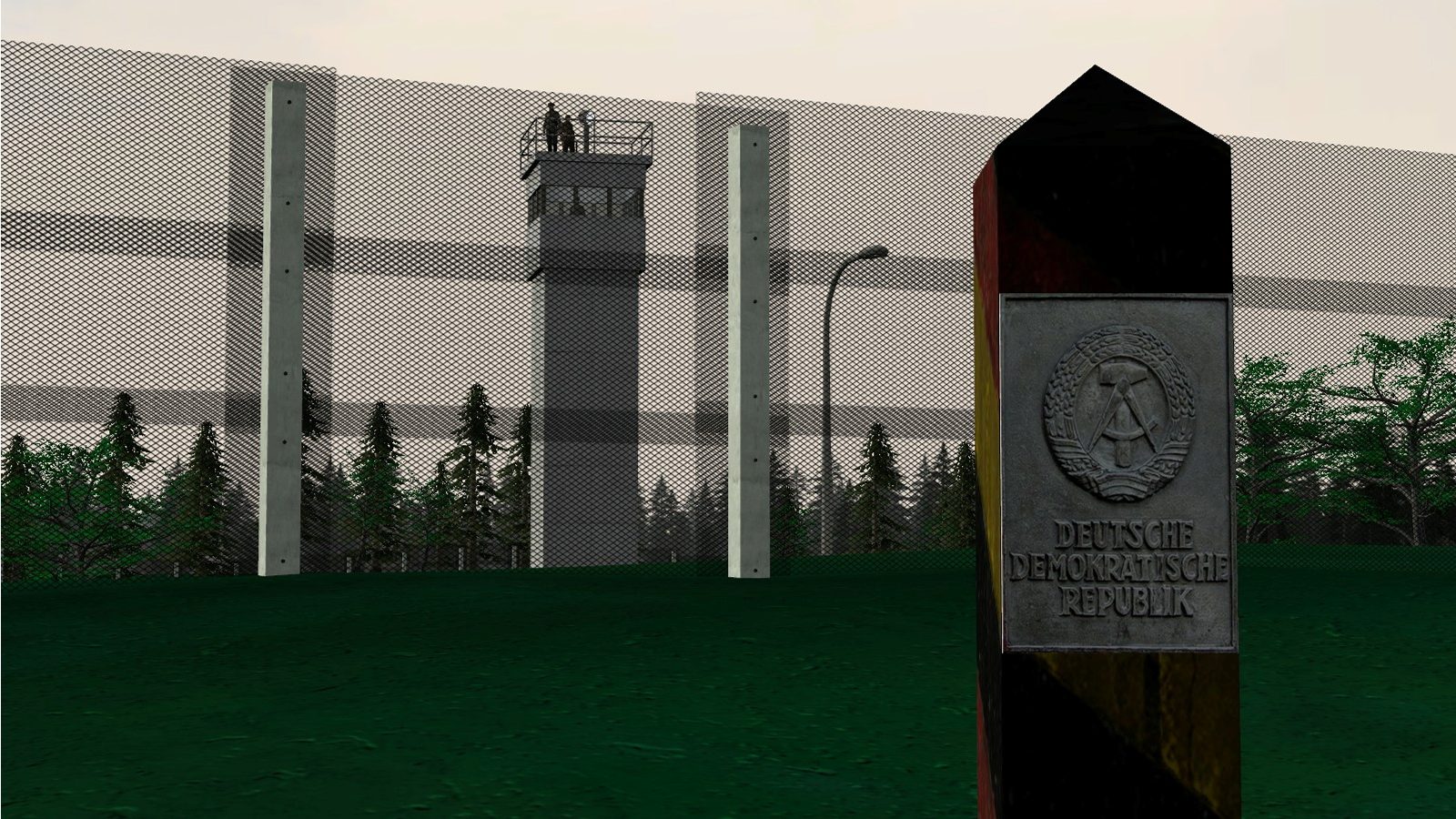 1378(km) gameplay - East German border guard patrol POV
