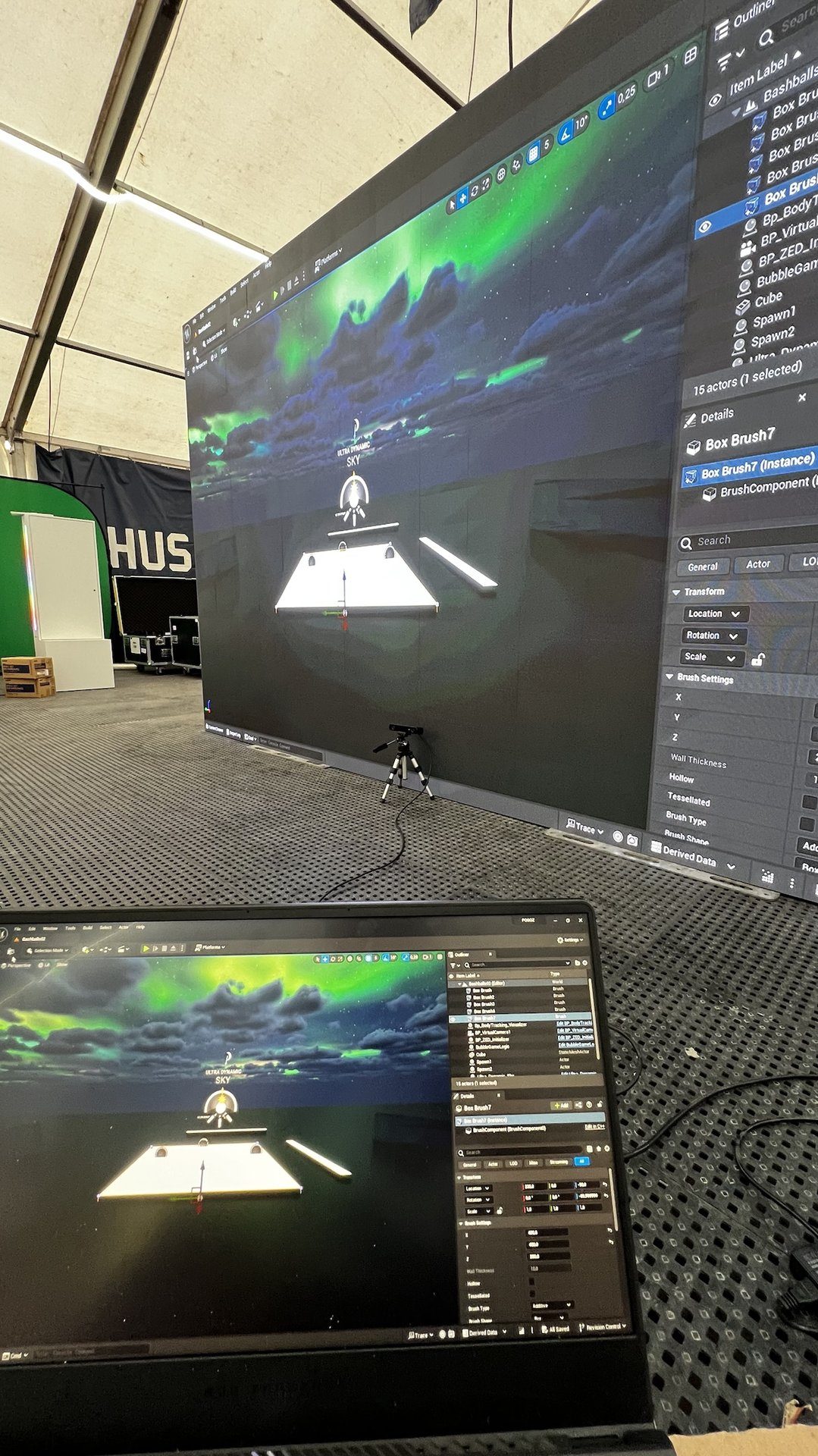 Behind the scenes of BASHBALL on Unreal Engine 5 LED wall setup